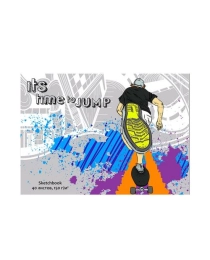 Скетчбук А5, 40л. КРУТОЙ СКЕЙТЕР (40-3797) КБС, отрывная склейка, твин-лак, хол. фольга