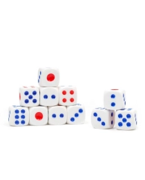 КОСТИ ИГРАЛЬНЫЕ УПАКОВКА 100ШТ, РАЗМЕР КУБИКА 1СМ3