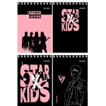 БЛОКНОТ А6 40л. на гребне K-POP IDOLS (40-1959) ассорти, цвет.мелов.обл, офсет, клетка БЛОКНОТ А6 40л. на гребне K-POP IDOLS (40-1959) ассорти, цвет.мелов.обл, офсет, клетка
