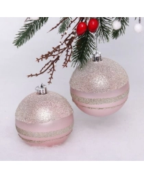 Набор украшений SHINE "Magic Sphere" 8 см (2 шт.), baby pink