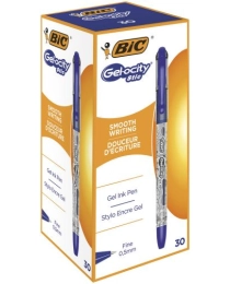 РУЧКА ГЕЛЕВАЯ, BIC «GELOCITY STIC», СИНИЙ, 0,5ММ, ПИШУЩИЙ УЗЕЛ ПУЛЕВИДНЫЙ