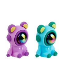 Точилка пластиковая MESHU "Cute Bear", 1 отверстие, ассорти