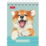 БЛОКНОТ HATBER «ГЛАЗКИ, УШКИ, НОСИК», А7, 40Л, КЛЕТКА, СПИРАЛЬ, РИСУНОК, АССОРТИ 40Б7В1гр-081186