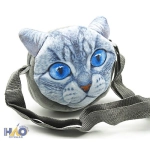 Сумочка плюшевая КОШКИ/СОБАКИ, 19х14 см, 12 дизайнов в ассортименте S 2518
