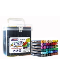 ART MARKER "ASMAR ( скетчмаркер) двухсторонние 48 цветов, пулевидный и скошенный наконечник