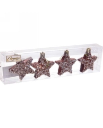 Набор украшений SHINE "Starlight" 6 см (4 шт.), copper
