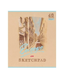 Альбом для рисования, Хатбер, А3, 40л, скоба, "Уголок Европы" 40А3В_17204