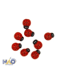 Божья коровка декоративная 1,1*1,6 см (20 шт./уп.) Ч05157