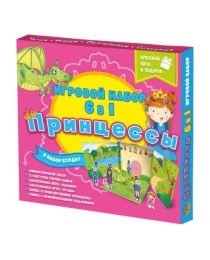 Набор игровой. 6 в 1. Принцессы. Серия Читай и играй. ГЕОДОМ (ISBN нет)