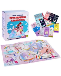 Игра-ходилка с карточками в коробке "Приключение единорога"  ТМ Ракета , арт.Р2534