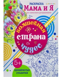 Раскраска ВОЛШЕБНАЯ СТРАНА ЧУДЕС (Р-6205) 8л,цв.обл.-цел.кар,ч/б блок-офсет, скрепка 198х260