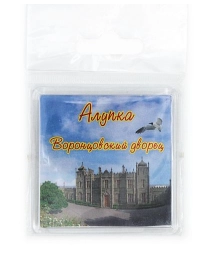 НЛО Магнит акрил Крым (6,5 * 6,5)  Алупка. Воронцовский дворец.