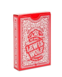 Игральные карты серия "Lewis & Wolf" red  54 шт/колода(bridge size index standard, 57*88 мм)ИН-3823