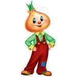 0-35-023А Плакат фигурный (Чиполлино) 0-35-023А Плакат фигурный (Чиполлино)