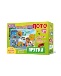 Лото. Прятки. 6 карточек 36 фишек. ГЕОДОМ (ISBN нет)