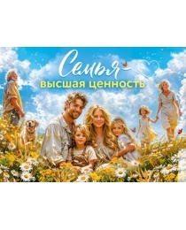 Плакат "Семья - высшая ценность" 84.941