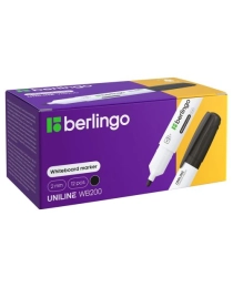 Маркер для белых досок Berlingo "Uniline WB200" черный, пулевидный, 2мм