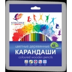 НАБОР ЦВЕТНЫХ КАРАНДАШЕЙ, (48ШТ.), ЛУЧ «КЛАССИКА», 48 ЦВЕТОВ, ШЕСТИГРАННЫЙ, ЕВРОПОДВЕС НАБОР ЦВЕТНЫХ КАРАНДАШЕЙ, (48ШТ.), ЛУЧ «КЛАССИКА», 48 ЦВЕТОВ, ШЕСТИГРАННЫЙ, ЕВРОПОДВЕС