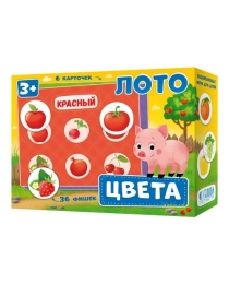 Лото. Цвета. 6 карточек 36 фишек. ГЕОДОМ (ISBN нет)