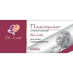ПЛАСТИЛИН, ЛУЧ «DE LUXE», 1 ЦВЕТ, БЕЛЫЙ, 1000 ГР, СКУЛЬПТУРНЫЙ ПЛАСТИЛИН, ЛУЧ «DE LUXE», 1 ЦВЕТ, БЕЛЫЙ, 1000 ГР, СКУЛЬПТУРНЫЙ