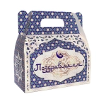НЛО Кор. д/подарка Большая 141. (900-1000 гр) Мусульманский дизайн (Eid Mubarak)