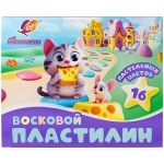 ПЛАСТИЛИН, ЛУЧ «ФАНТАЗИЯ», 16 ЦВЕТОВ, 240 ГР, ВОСКОВОЙ, СТЕК ПЛАСТИЛИН, ЛУЧ «ФАНТАЗИЯ», 16 ЦВЕТОВ, 240 ГР, ВОСКОВОЙ, СТЕК