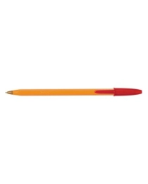 РУЧКА ШАРИКОВАЯ, BIC «ORANGE», КРАСНЫЙ, 0,7ММ, ПИШУЩИЙ УЗЕЛ ПУЛЕВИДНЫЙ