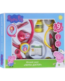 Н/р "Пеппа доктор" свет,звук,9 предм. ТМ Peppa