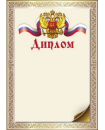 Ш-16242 Диплом с Российской символикой А4 (для принтера, бумага мелованная 150 г/м), 4630112049602