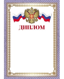 Ш-16462 Диплом с Российской символикой А4 (для принтера, для принтера, бумага мелованная 150 г/м), 4630112052503