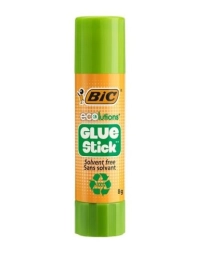 КЛЕЙ КАРАНДАШ, BIC «ECOLUTIONS GLUE STICK», PVP ОСНОВА, 8 ГР, ПРОЗРАЧНЫЙ