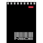 БЛОКНОТ HATBER &laquo;INSIDE&raquo;, А7, 40Л, КЛЕТКА, СПИРАЛЬ, РИСУНОК, АССОРТИ