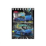 БЛОКНОТ HATBER &laquo;АВТО ЧЕМПИОН&raquo;, А7, 40Л, КЛЕТКА, СПИРАЛЬ, РИСУНОК, АССОРТИ