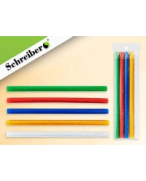 Стержни для клеевого пистолета С БЛЁСТКАМИ, d=1,1, 20 см, упаковка 5 штук, ЦЕНА ЗА УПАКОВКУ S 8717