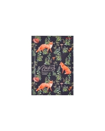 ЗАПИСНАЯ КНИЖКА. А6 64л. ПАТТЕРН С ЛИСИЧКАМИ (64-6835) 7БЦ,глянц.ламинирование, цвет.мелов.обл.