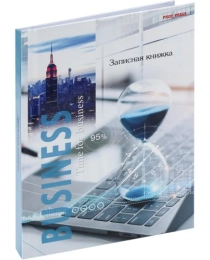 ЗАПИСНАЯ КНИЖКА. А6 96л. ВРЕМЯ ДЛЯ БИЗНЕСА (96-6572) 7БЦ, глянц.ламинирование, цвет.мелов.обл.