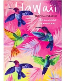 ЗАПИСНАЯ КНИЖКА. А6 96л. ЯРКИЕ КОЛИБРИ (96-6571) 7БЦ, глянц.ламинирование, цвет.мелов.обл.