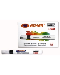 МАРКЕР-КРАСКА ЧЕРНАЯ "ASMAR".