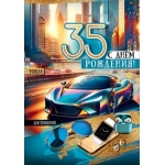 Открытка "35. С Днём рождения!" 5.0000691 Открытка "35. С Днём рождения!" 5.0000691