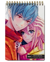 MyArt. СКЕТЧБУК А4 на гребне. АНИМЕ. LOVE STORY