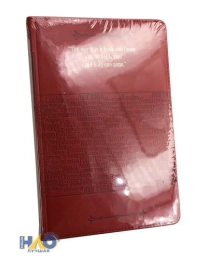 TМ"Collezione"ЗАПИСНАЯ КНИГА  А5 96л. КЛАДКА, КРАСНАЯ (96-5812) к/з,тисн,бл.краф, б/п