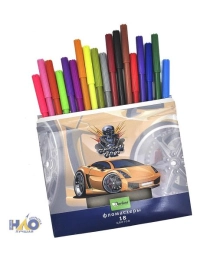 DARLENS Фломастеры 18 цв CRAZY CAR.DL-H4B00015