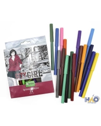 DARLENS Фломастеры 24 цв FASHION GIRL.DL-H4G00016