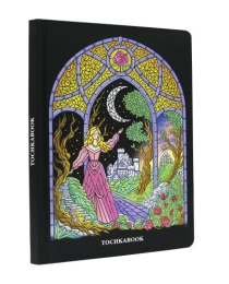 БЛОКНОТ ТОЧКАБУК Classic 162х222. Витраж. Девушка