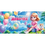 Конверт для денег "Лучшей девочке" 9.0000802