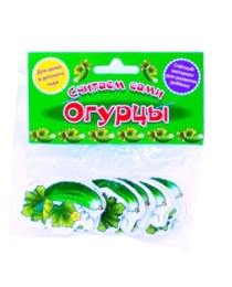 Считаем сами "ОГУРЦЫ"карточки  счетн. Материал (Ракета), арт.99-3001