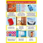 Плакат "Правила безопасности в квартире" 071.548 Плакат "Правила безопасности в квартире" 071.548