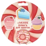 Блок для записей с клеевым краем, deVENTE &laquo;Cakes&Ice cream&raquo;, 45х45, 80л, плотность 80 г/м², ассорти цветов