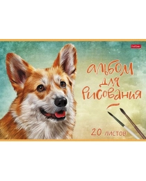 АЛЬБОМ ДЛЯ РИСОВАНИЯ, HATBER «НАШИ ВЕРНЫЕ ДРУЗЬЯ» А4, 20Л, СКОБА, 100 Г/М², ОФСЕТ, АССОРТИ