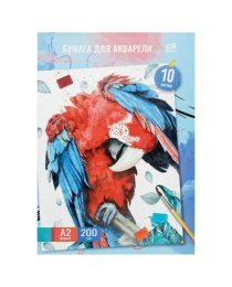 Папка для акварели, 10л., А2, ArtSpace "Ара", 200г/м2